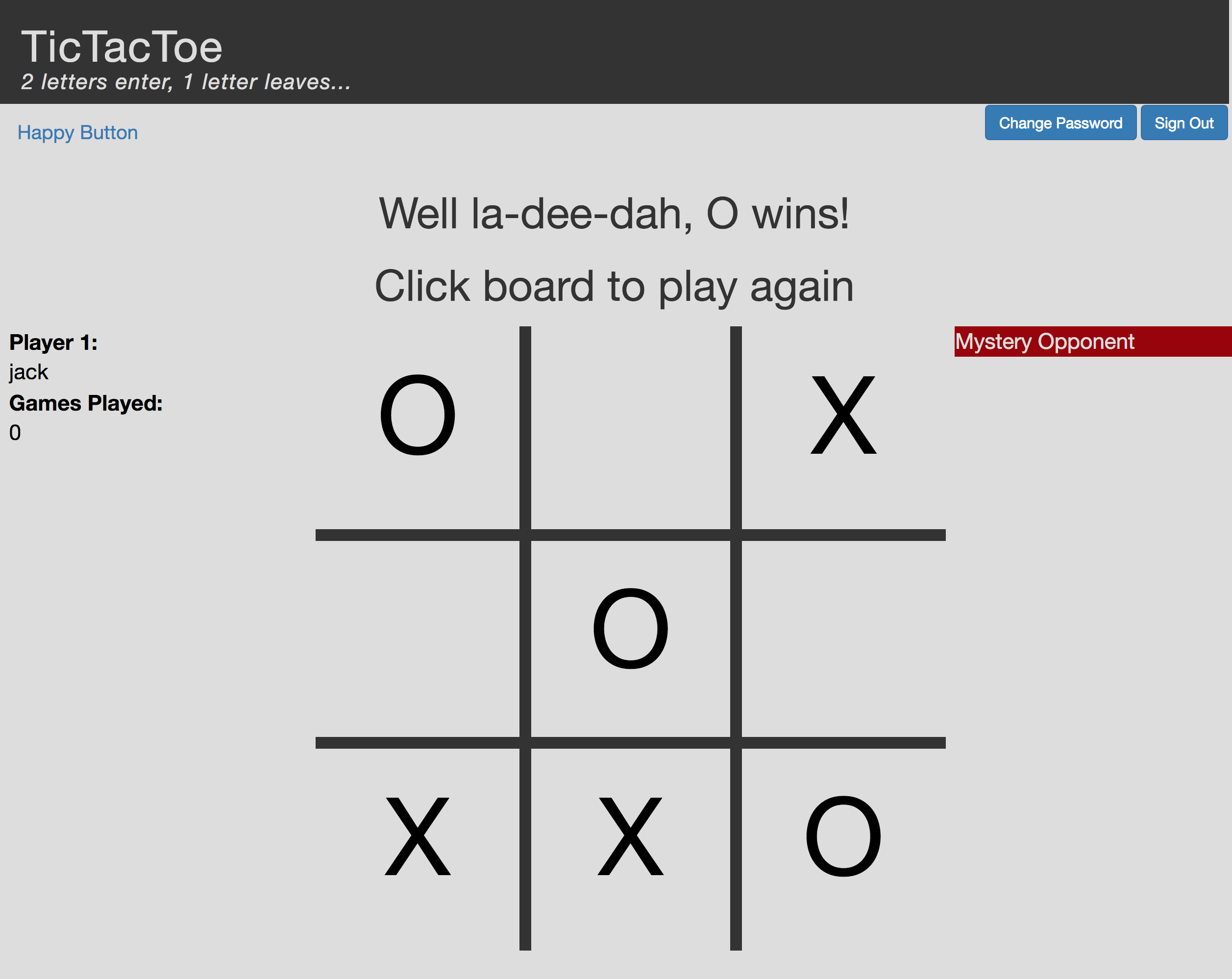 Tic Tac Toe Screenshot